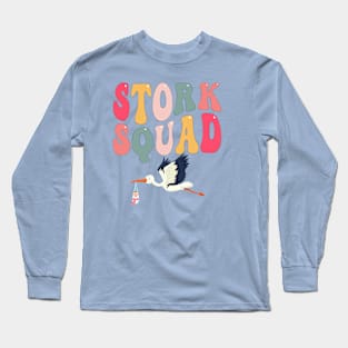 Stork Squad Nurse Labor and Delivery Nurse Vintage LD Nurse Long Sleeve T-Shirt